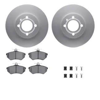 R1 Concepts WDTH1-74001 Brake Rotors - Carbon Coated W/ Euro Ceramic Pads & Hdw